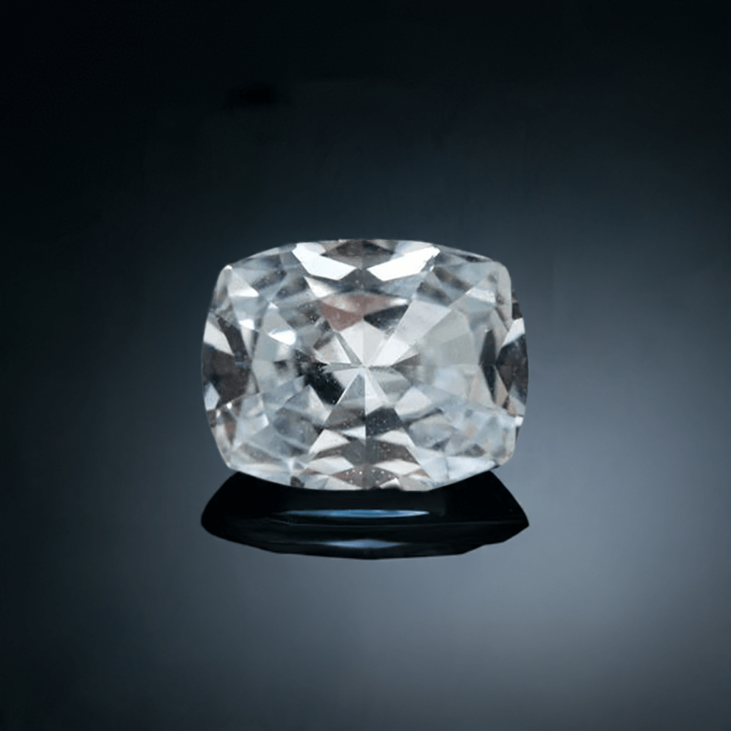 Cushion shape, natural white sapphire - Leura Jewels