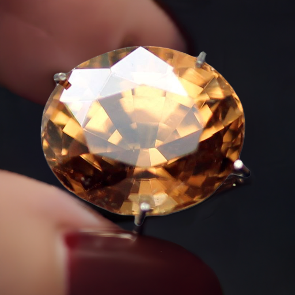 Natural golden yellow zircon - Leura Jewels