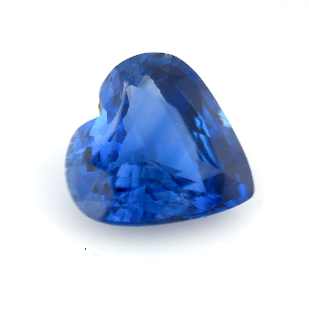 Heart shape natural blue sapphire